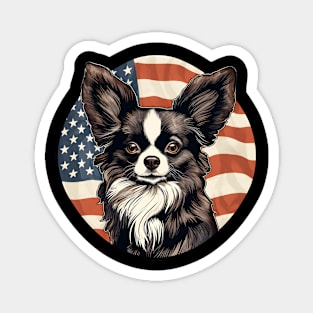 Patriotic Papillon Magnet