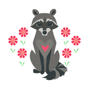 Spring Raccoon T-Shirt