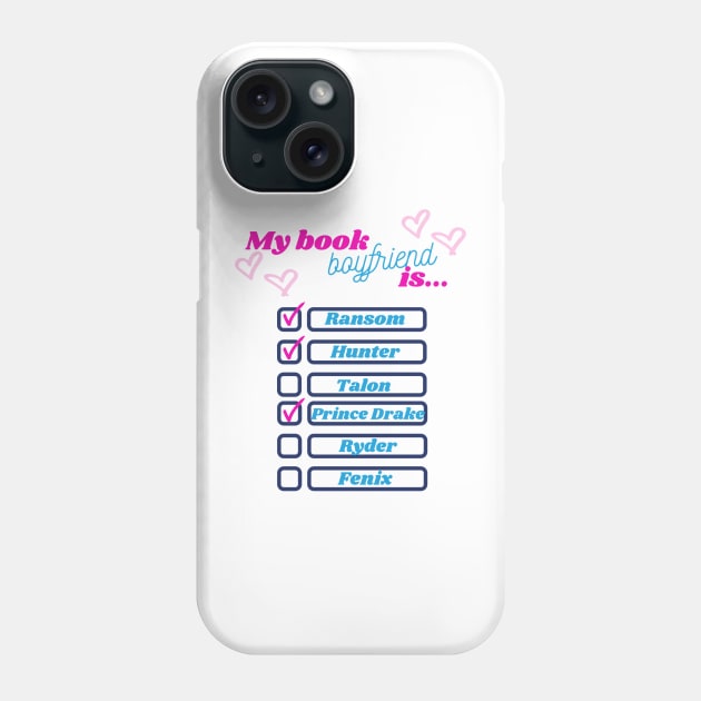 Book Boyfriend Phone Case by GK DeRosa Swag Store 