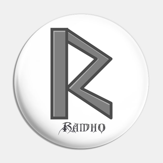 Raidho Rune Pin by GodiLimeg