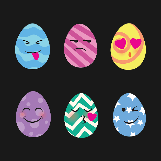 Funny Easter Egg Emoticons Easter Egg Hunt by BUBLTEES