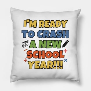 I'm ready to crash a new school year! Pillow