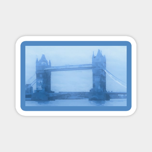 London Tower Bridge Magnet by DonWillisJrArt