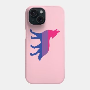 Pride Animals- Bisexual Wolf Phone Case