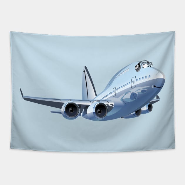 Cartoon plane Tapestry by Mechanik