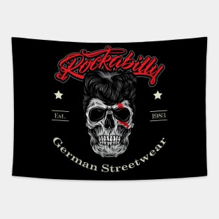 Rockabilly Rules Red Tapestry