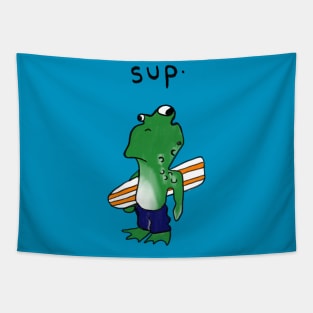 Surfer Dude Froggy Tapestry