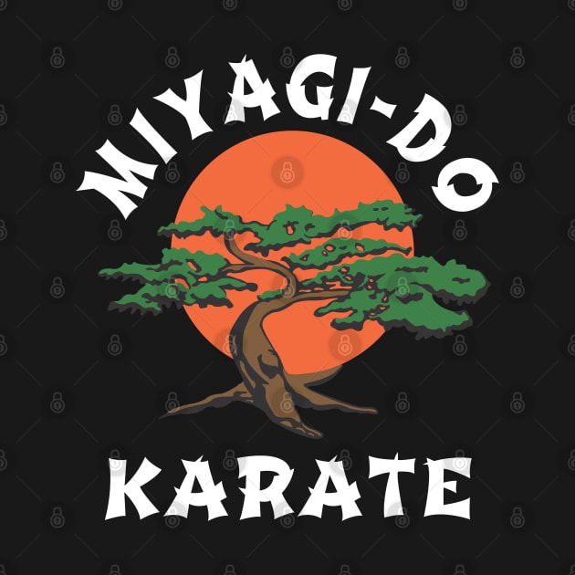 Vintage Miyagi-Do T-Shirt Karate Bonsai Tree by Pannolinno
