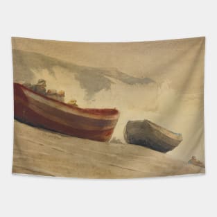 Storm On The English Coast by Winslow Homer Tapestry