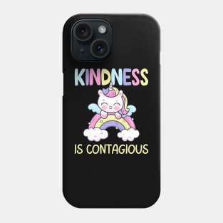 Kindness is Contagious Unicorn Phone Case