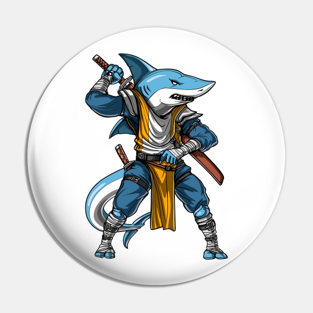 Ninja Shark Samurai - Shark Ninja - Pin