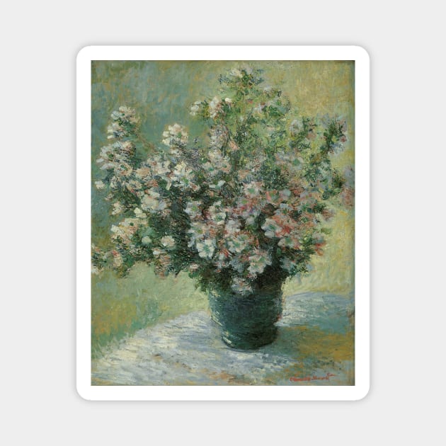 Vase of Flowers by Claude Monet Magnet by MasterpieceCafe