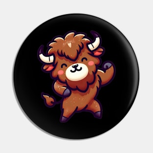 Kawaii Bison Dancing Pin