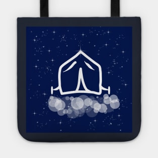 tourism, tent, accommodation, overnight stay, technology, light, universe, cosmos, galaxy, shine, concept Tote