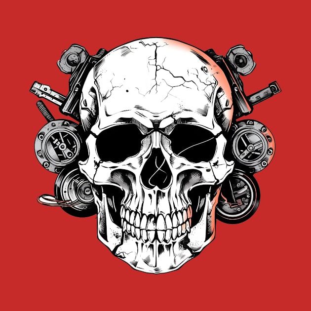 Garage Skull Design by ragil_studio