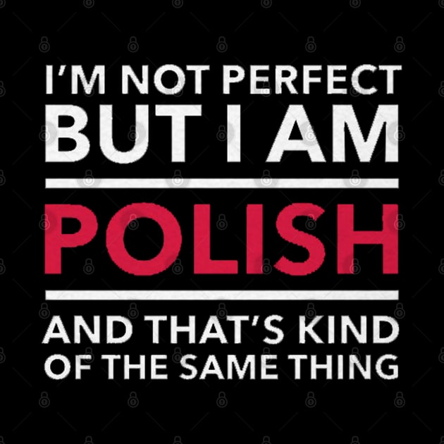 i am not perfect but i am polish by logoeagle