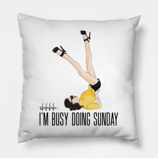 Girl having fun Pillow