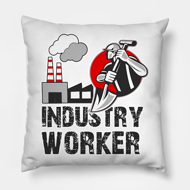 Industry Worker Pillow by valentinahramov