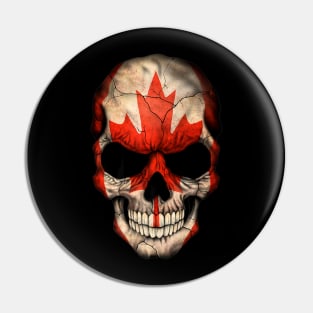 Canadian Flag Skull Pin