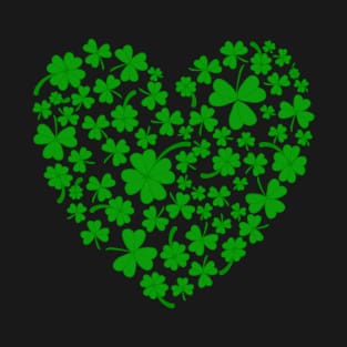 Irish Heart Shamrock Ireland Lover St Patrick's Day T-Shirt