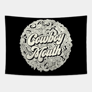 Vintage Circle - Cowboy Mouth Tapestry