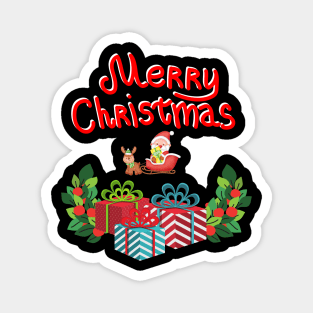 Merry Christmas Santa Gifts Magnet