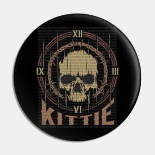 Kittie Vintage Skull Pin