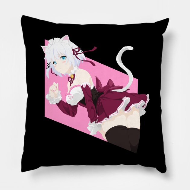 Cute Siesta "NekoMimi" from The Detective is Already Dead Anime Pillow by zerooneproject