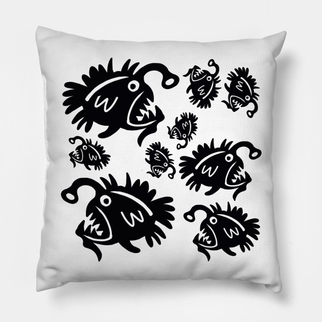 Angler Fish Pillow by Surly