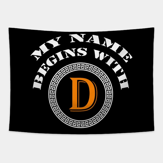 My name begins with D Tapestry by Emma-shopping