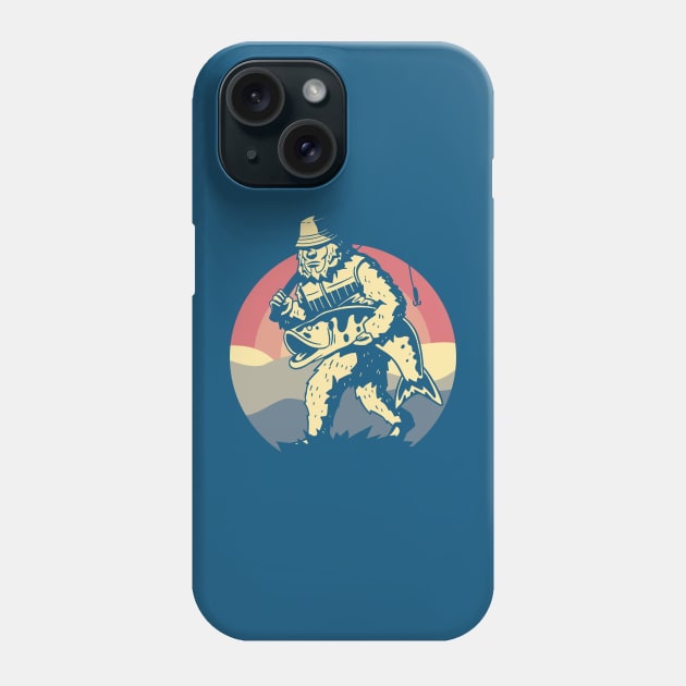 Fishing with Bigfoot: Reeling in the Fun Phone Case by Life2LiveDesign