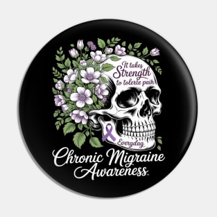Chronic Migraine Awareness Warrior Pin