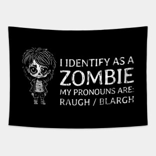 Funny Girl Zombie Pronouns - 2 Tapestry