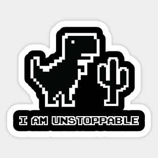 Offline - Unable to connect to the internet - Dino Game Sticker Art Print  for Sale by FoxBrother