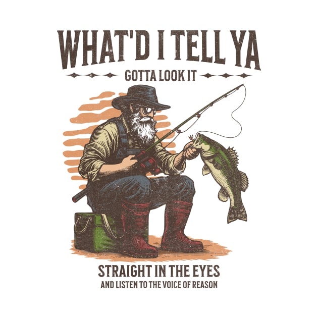 What'd I Tell Ya Fishing Tshirt by Jennifer Stephens