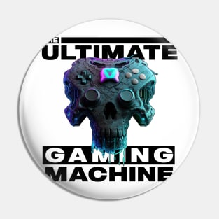 Gamer's Cybernetic Skull Pin