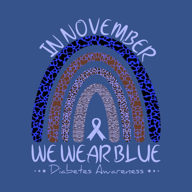 Diabetes Awareness In November We Wear Blue Rainbow by issambak