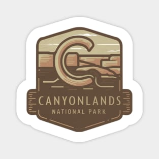 Canyonlands National Park Abstract Emblem Magnet