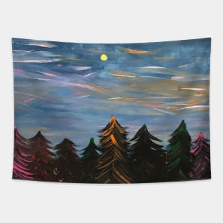 Colorful Trees Tapestry