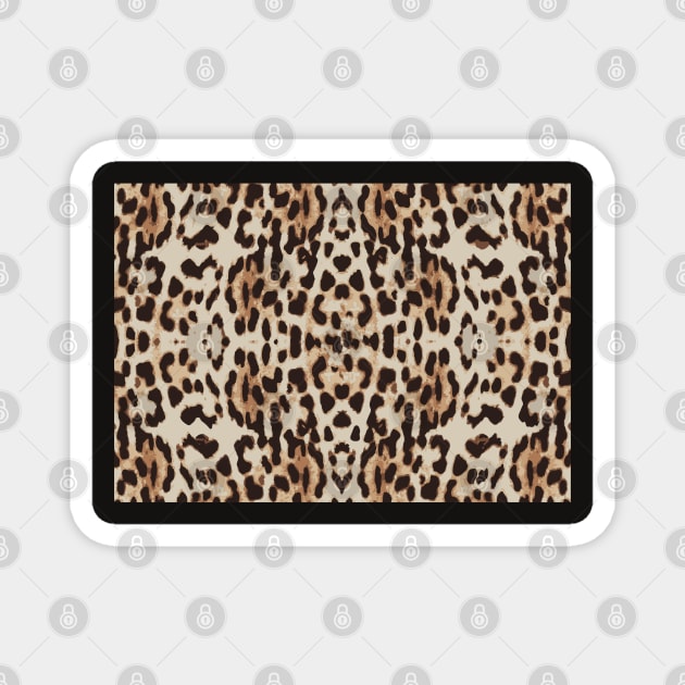 leopard print  pattern Magnet by Theblackberry