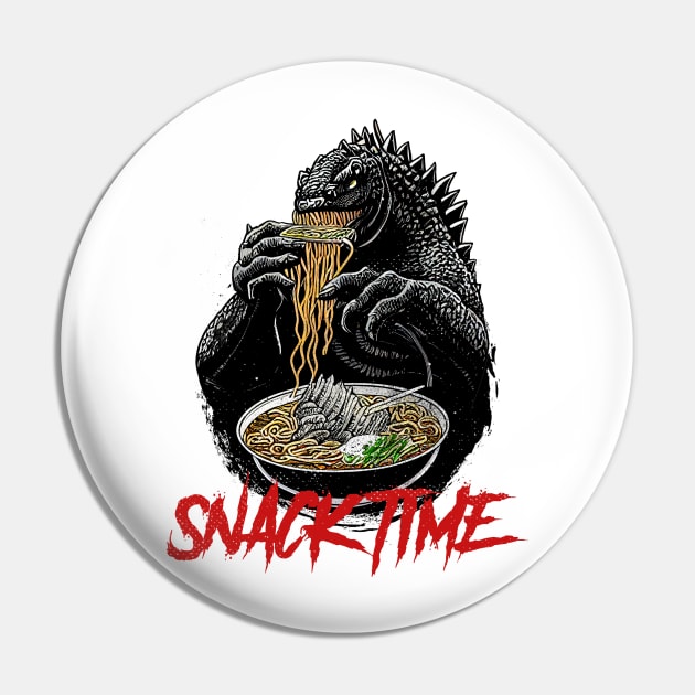 Godzilla Ramen Pin by EdSan Designs