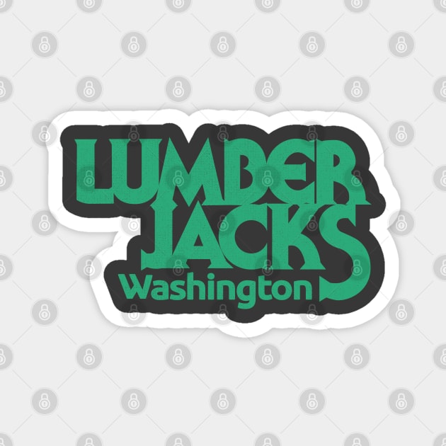 Brief Washington Lumberjacks Basketball Magnet by LocalZonly