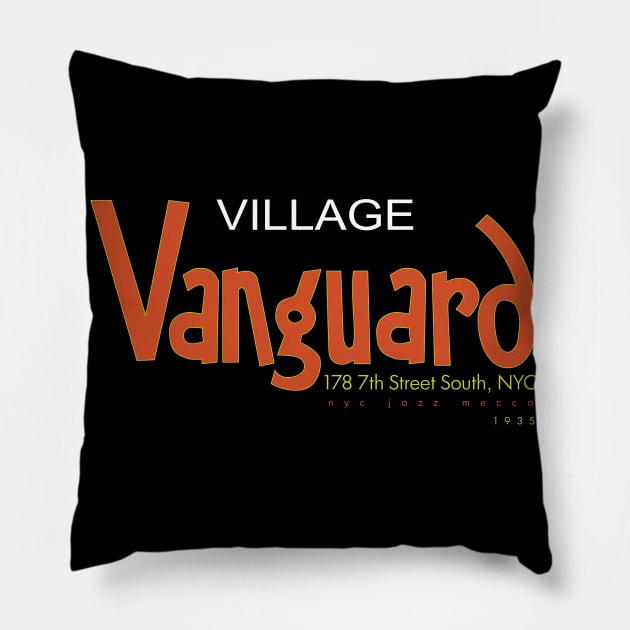 Village Vanguard Pillow by Jun Pagano