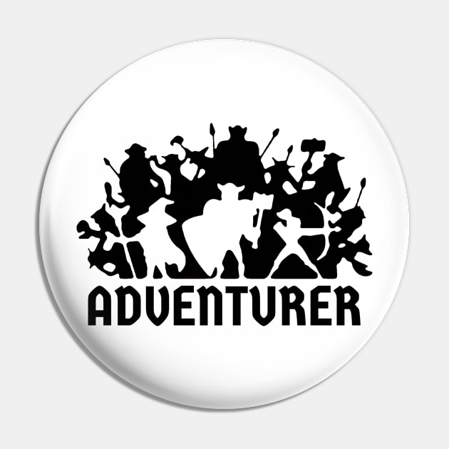 Dungeon Adventurer Pin by TeeNoir