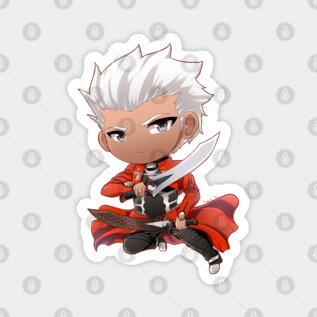 FateSN: Chibi Archer Magnet by KoyukiMori