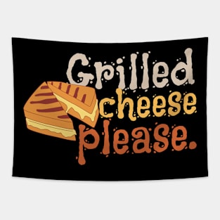 Grilled Cheese Please funny food design Tapestry