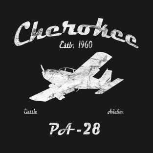 PA28 Cherokee "Since 1960" Classic Aviation Airplane Pilot Vintage Design T-Shirt