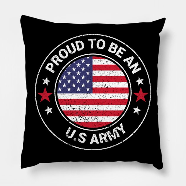 Proud to be an us army design Pillow by emofix