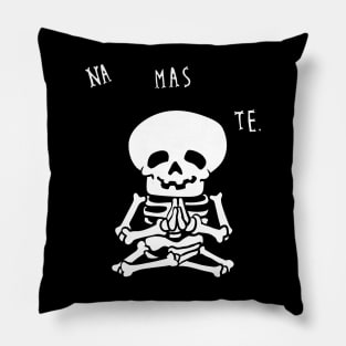 NAMASTE Skeleton Pillow