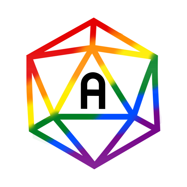 Asexual Aromantic Agender Pride Rainbow Dice by sunnyfuldraws
